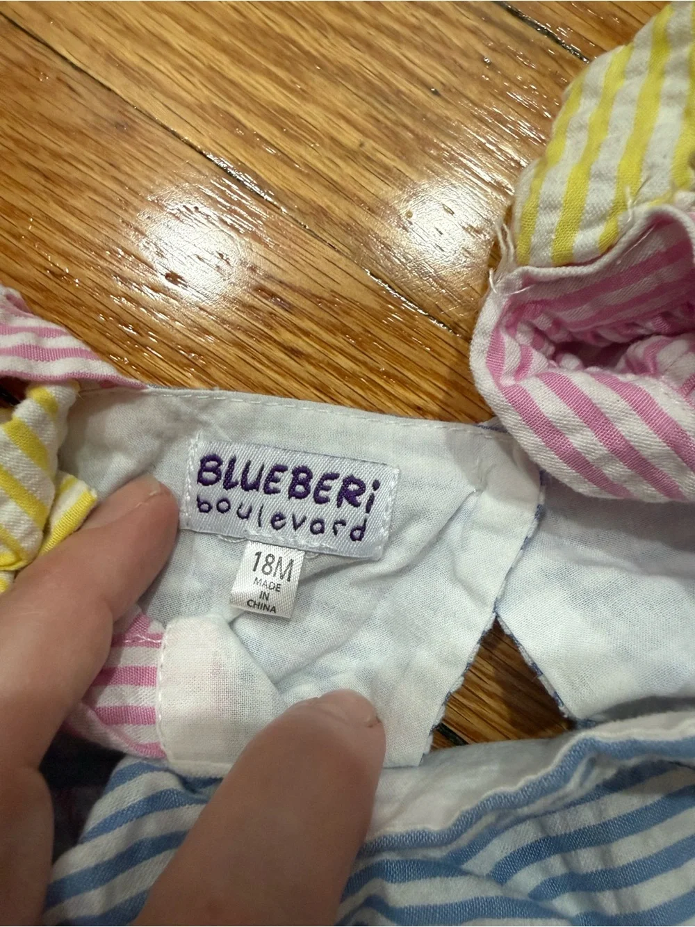 Blueberi Blvd Floral Dress with Ruffle + Ralph Lauren Striped Dress 18 months